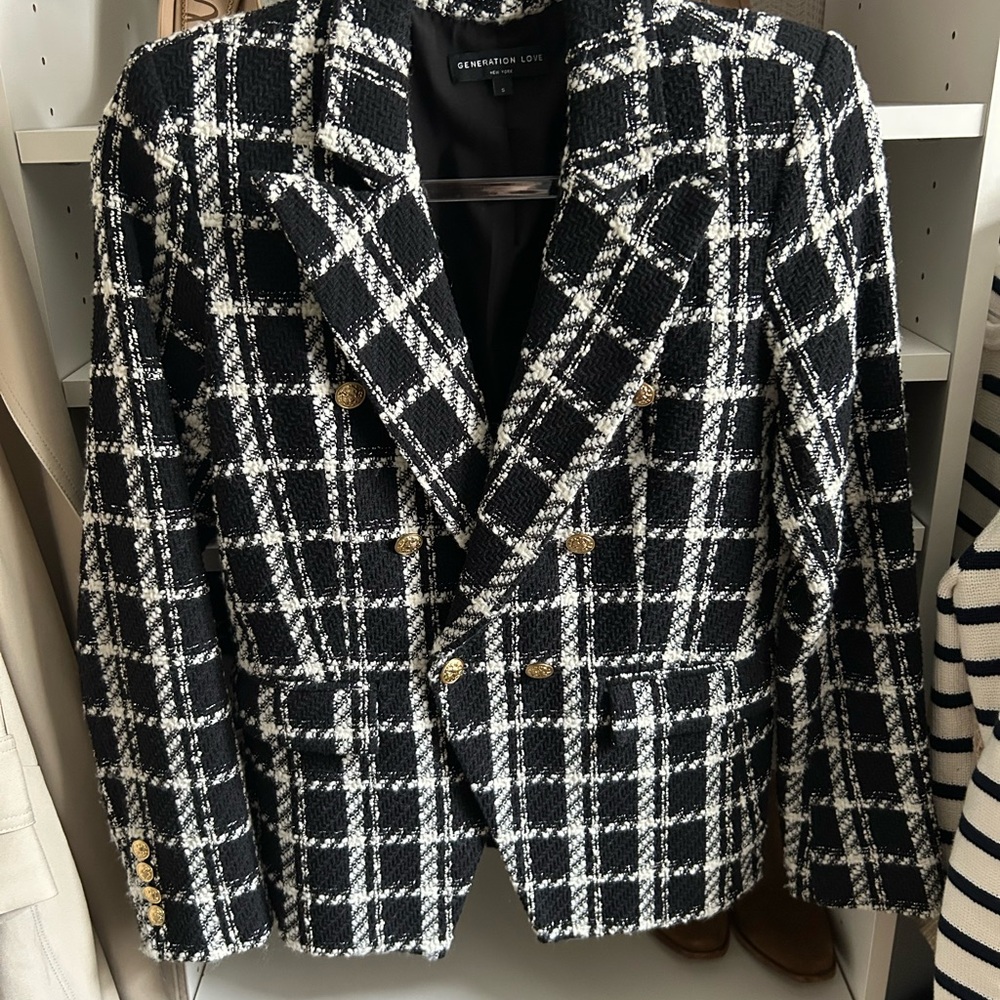 Eliza Tweed Double Breasted Blazer